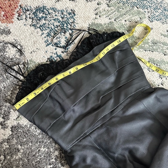 VTG 90s Azul by LianCarlo Women’s Maxi Gown Formal Dress Size 8 Gray Black - Picture 11 of 16